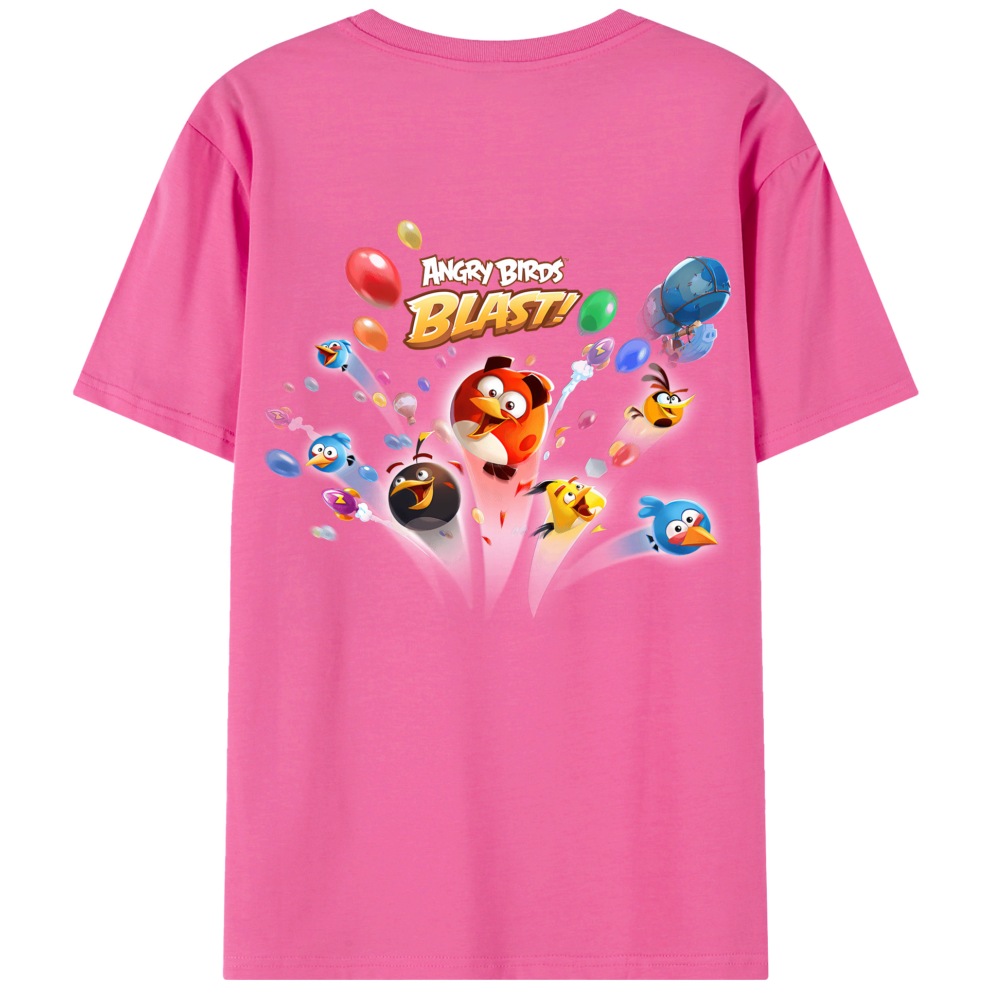 （画像用） Angry Birds アングリーバード レディース半袖Tシャツ(バックプリント)